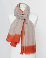 Damenschal beige orange - Klüngelkram Indian Affairs